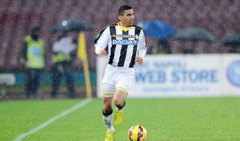 NAPLES, ITALY - JANUARY 22 : Marques Loureiro Allan of Udinese in action during the TIM CUP match between SSC Napoli and Udinese Calcio at the San Paolo Stadium on January 22, 2015 in Naples, Italy. (Photo by Francesco Pecoraro/Getty Images)