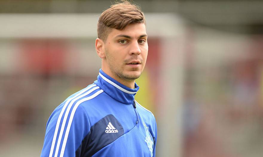 FUEGEN,AUSTRIA,13.JUL.14 - SOCCER - . 2.DFL, 2. Deutsche Bundesliga, Premjer-Liha, Karlsruher SC vs FK Dynamo Kiev, test match. Image shows Aleksandar Dragovic (Kiev). Photo: GEPA pictures/ Amir Beganovic