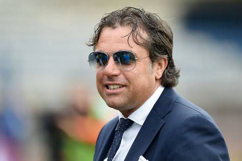 EMPOLI, ITALY - SEPTEMBER 13: Napoli's sport director Cristiano Giuntoli looks on during the Serie A match between Empoli FC - SSC Napoli at Stadio Carlo Castellani on September 13, 2015 in Empoli, Italy. (Photo by Francesco Pecoraro/Getty Images)