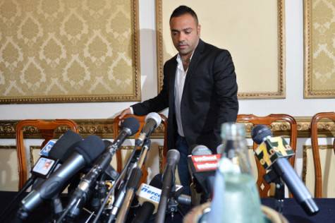 PALERMO, ITALY - JUNE 27:  Fabrizio Miccoli attends a press conference at Excelsior Palace Hotel on June 27, 2013 in Palermo, Italy.  (Photo by Tullio Puglia/Getty Images)