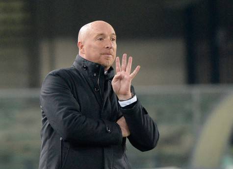 VERONA, ITALY - FEBRUARY 20: Head coach  of Chievo Verona Rolando Maran gestures during the Serie A match between Hellas Verona FC and AC Chievo Verona at Stadio Marc'Antonio Bentegodi on February 20, 2016 in Verona, Italy.  (Photo by Dino Panato/Getty Images)