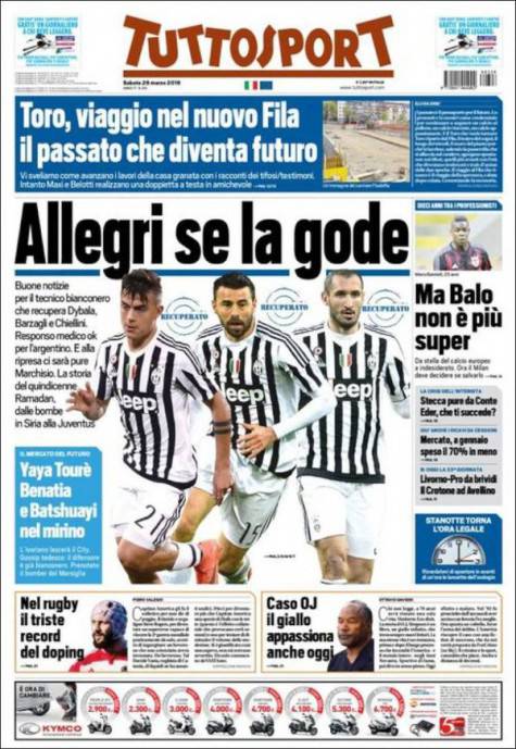 tuttosport 26 marzo