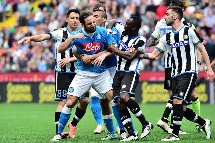 Higuain rabbia in Udinese-Napoli