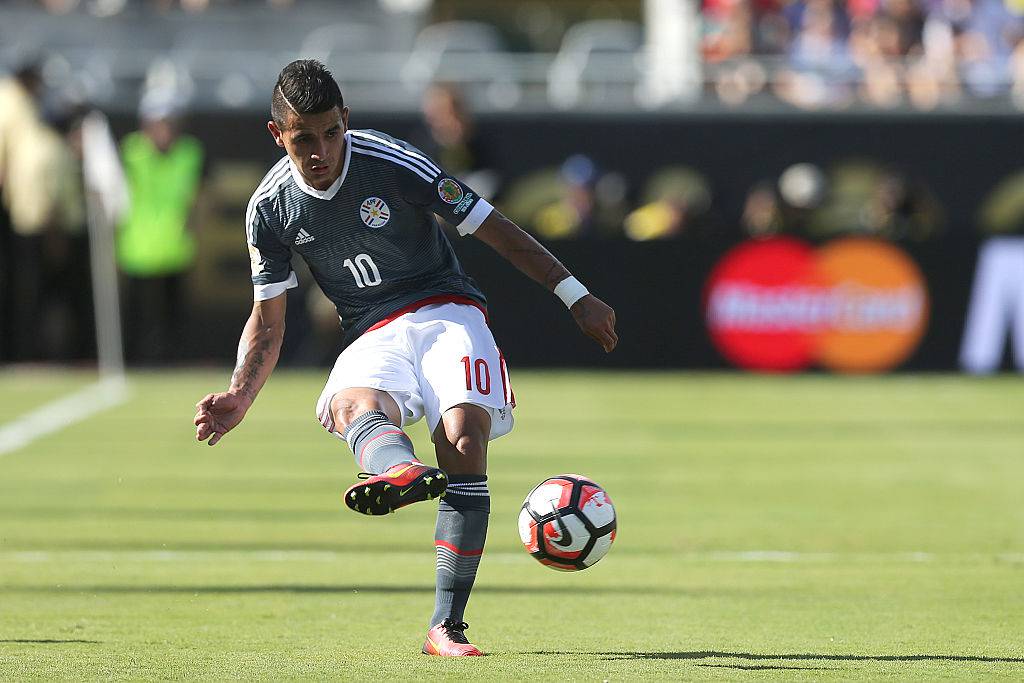 Derlis Gonzalez in azione col Paraguay ©Getty Images