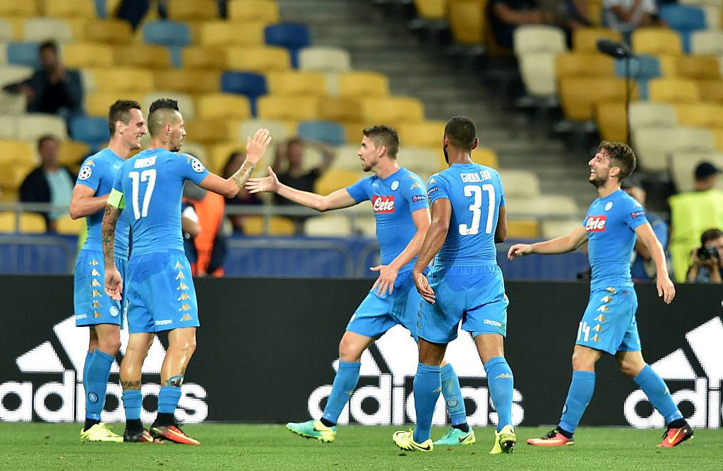 Dinamo Kiev Napoli, esultanza azzurra ©Getty Images