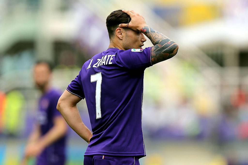 Mauro Zarate con la Fiorentina