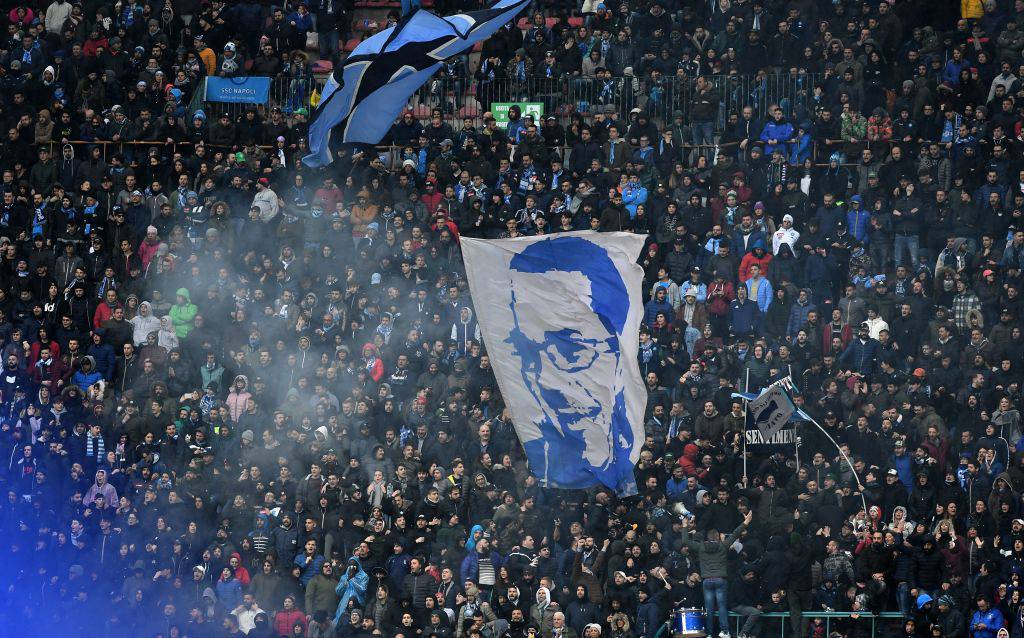 tifosi Napoli striscione