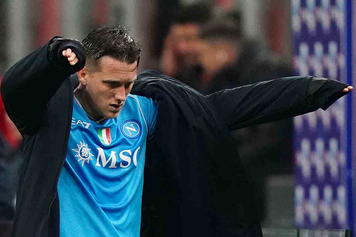 Zielinski infortunio: tempi di recupero