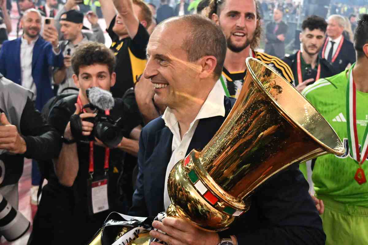 Allegri con la Coppa Italia