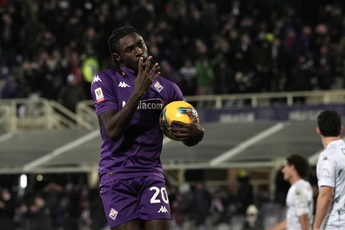 Moise Kean esulta