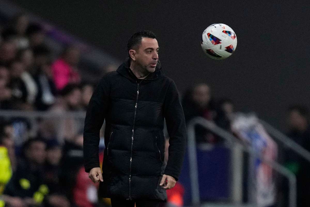 Xavi in panchina