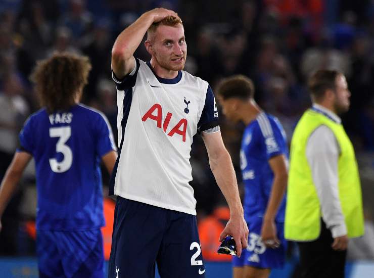 Kulusevski con la maglia del Tottenham