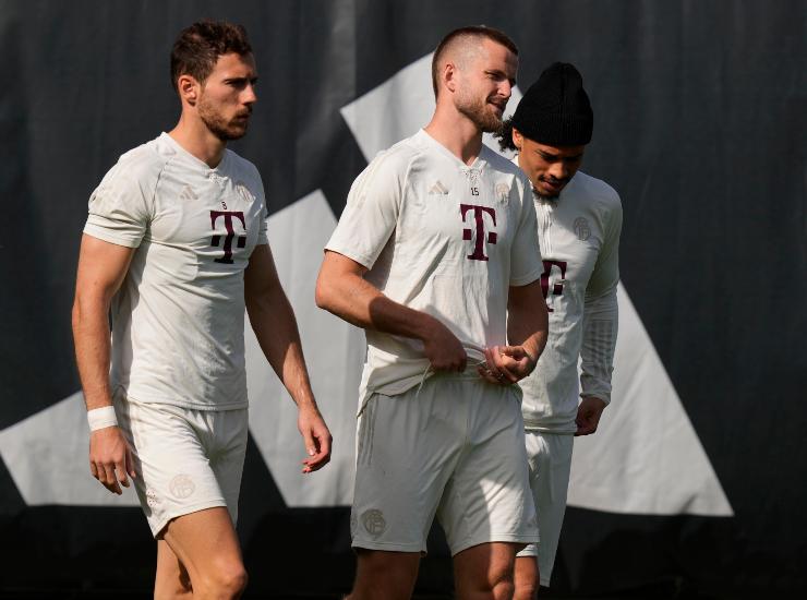 Goretzka durante un allenamento