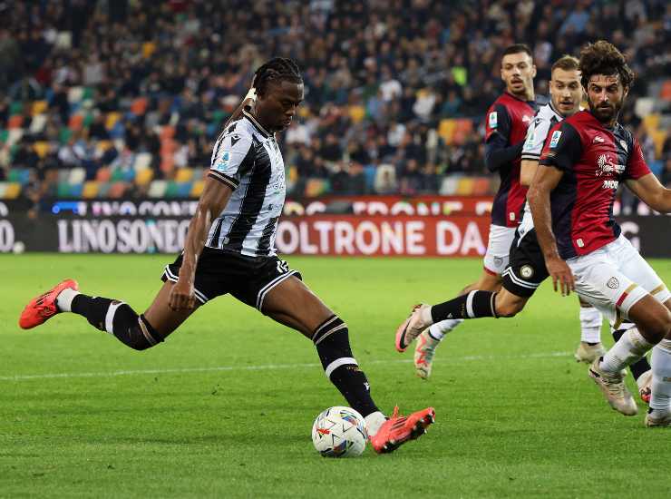 Toure con la maglia dell'Udinese