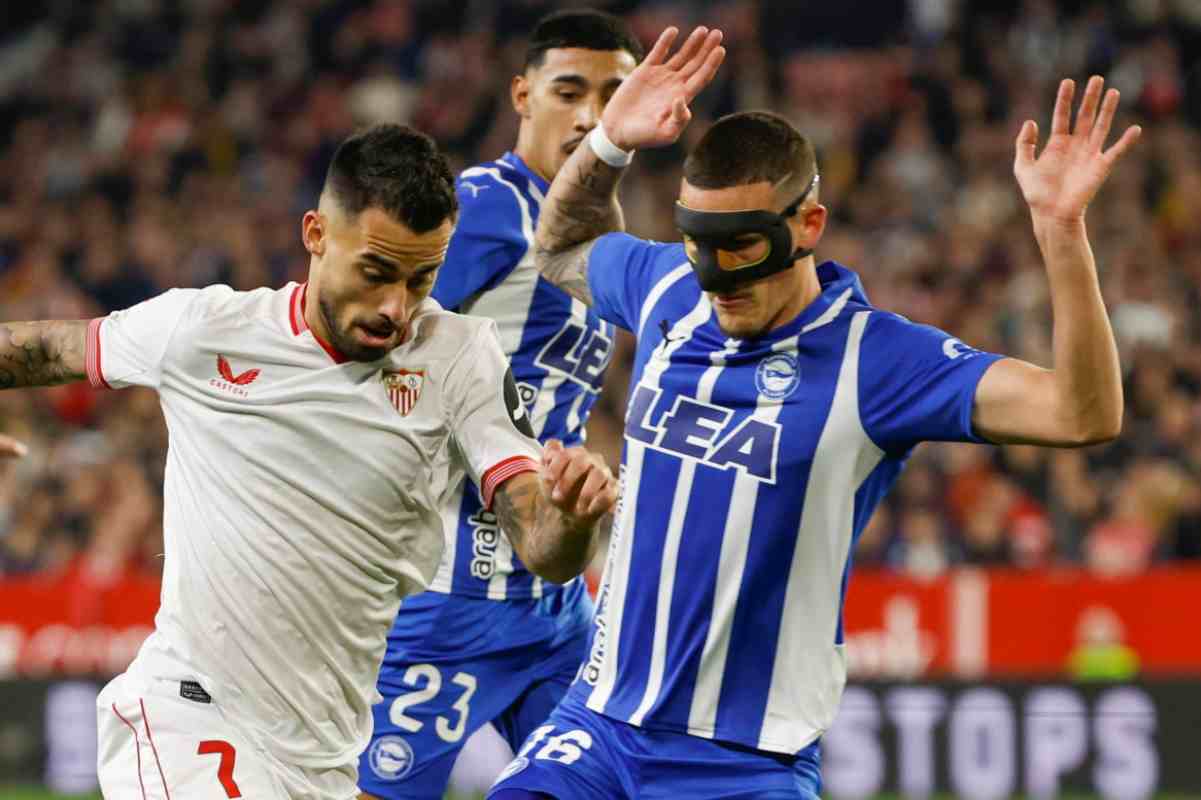 Rafa Marin in azione Alaves