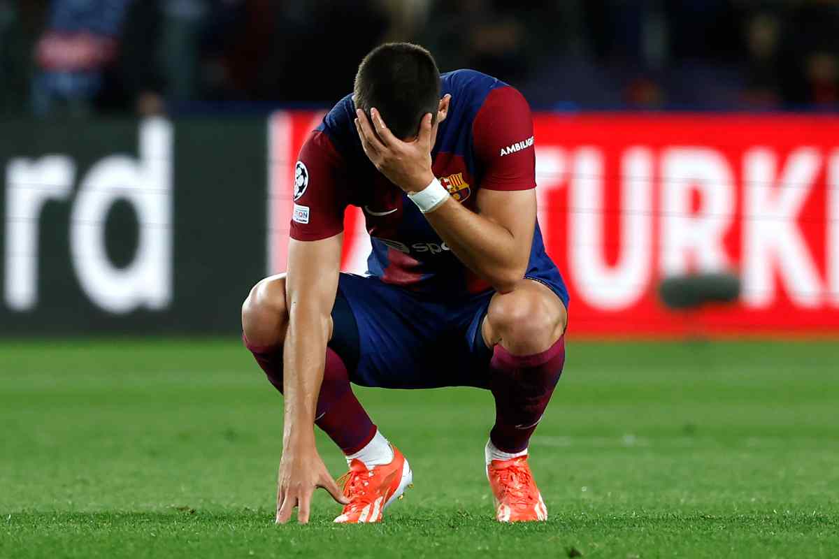 Ferran Torres deluso in campo