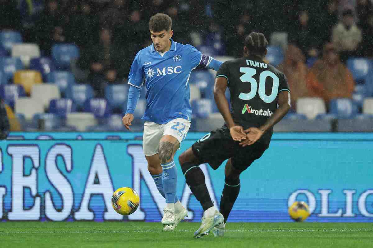 Un momento di Napoli-Lazio