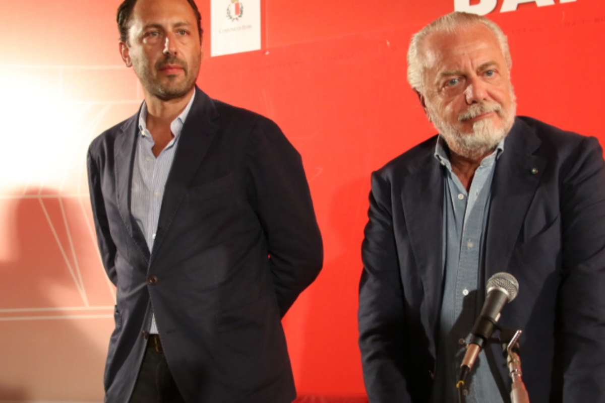 De Laurentiis Luigi ed Aurelio in conferenza