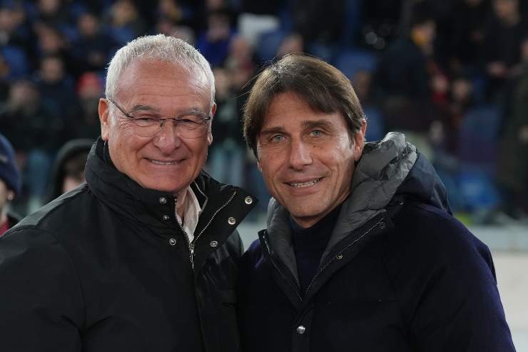 Conte con Claudio Ranieri primo piano