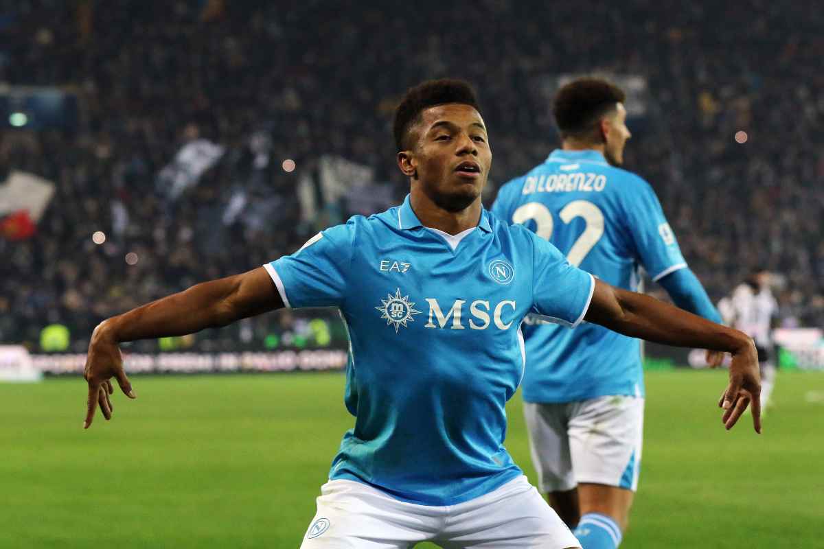 Neres esultanza Napoli