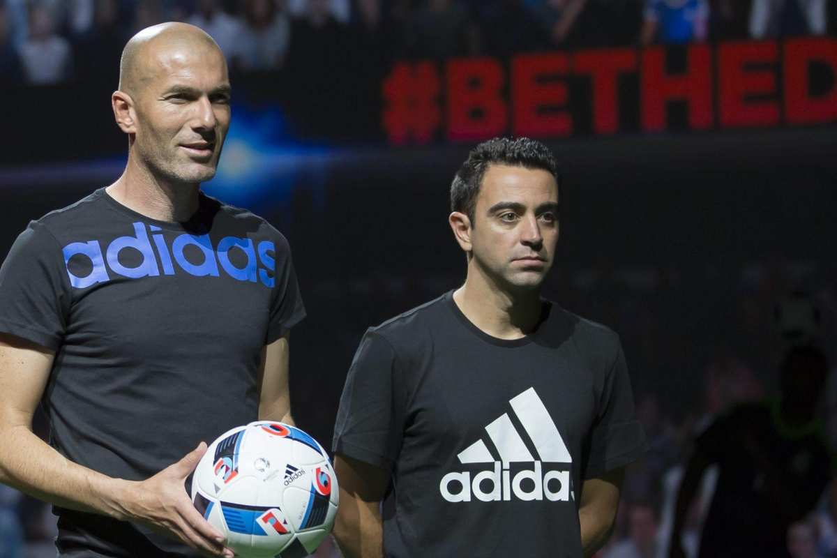 Zidane con Xavi