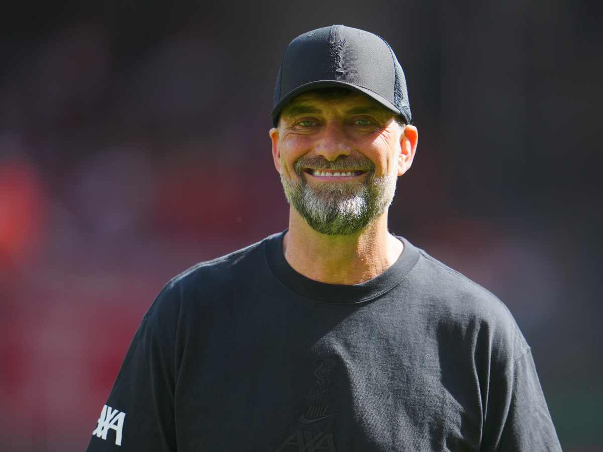 Klopp primo piano sorridente