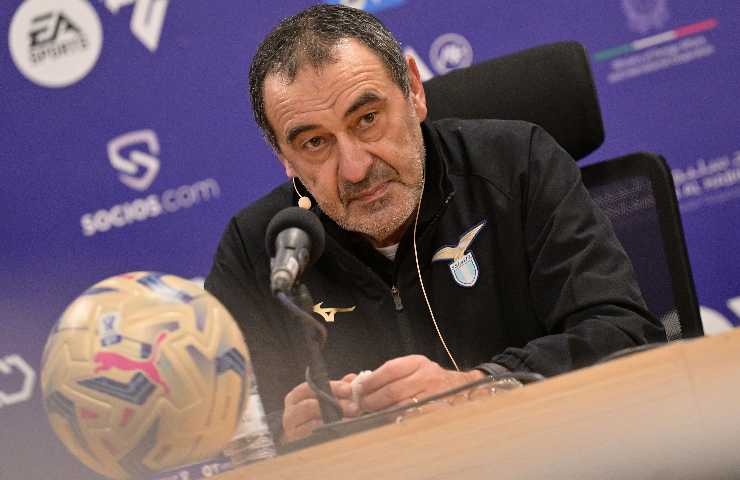 Maurizio Sarri in conferenza stampa