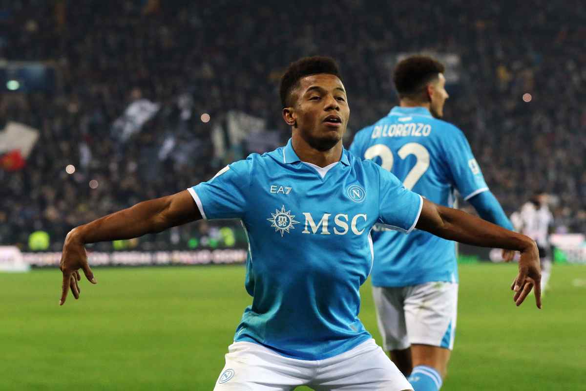 David Neres esultanza