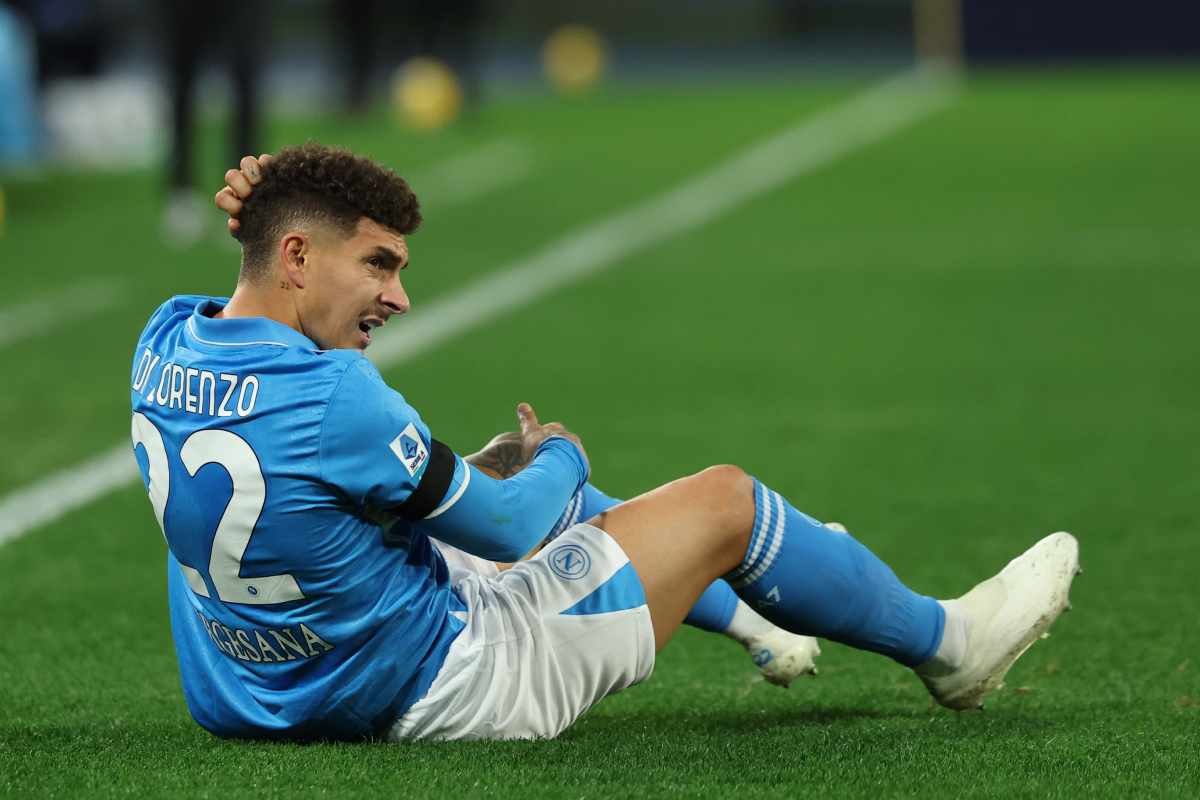 Di Lorenzo rammaricato nel post Napoli-Inter